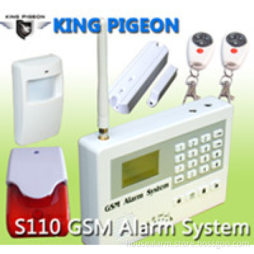 New office alarm LCD Menu with 16wireless zones and 20wired